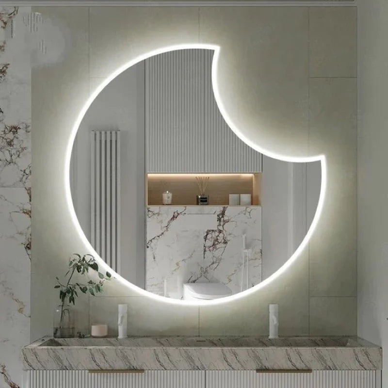 Specchio da parete LED organico decorativo 60x60 – Saldi