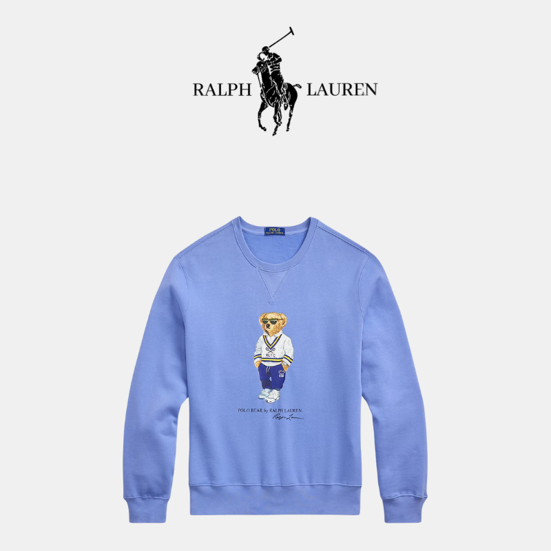 Klassisches R&L Fleece-Sweatshirt mit Frontprint