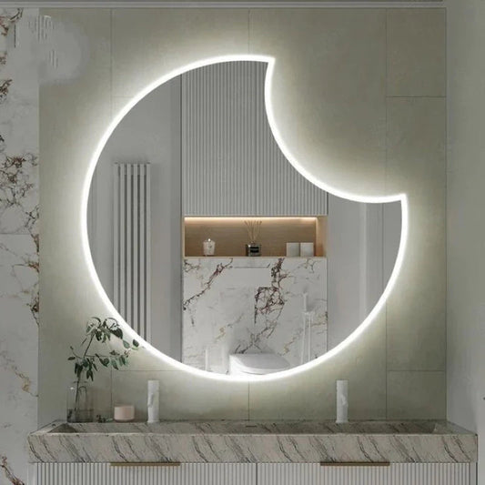 Specchio da parete LED organico decorativo 60x60 – Saldi