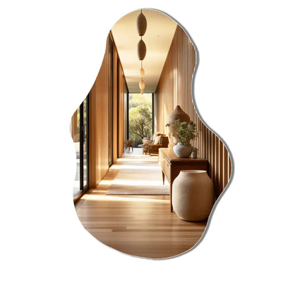 Grande specchio a figura intera in bio-ottica, 115 x 60 cm, lucido, decorativo, in offerta.