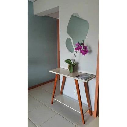 Specchio organico grande ed elegante – decorativo futuristico astratto (set da 2 pezzi) – Saldi