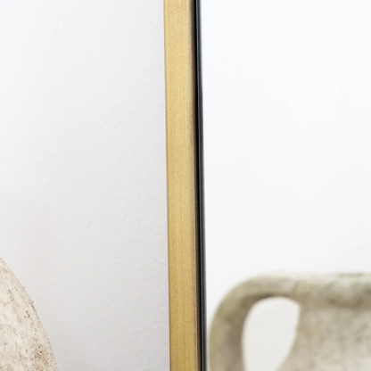 Specchio Pinterest moderno con cornice dorata 160 cm x 60 cm – Saldi