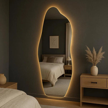 Specchio LED organico moderno, decorativo e lussuoso, 160 x 60 cm | OFFERTA