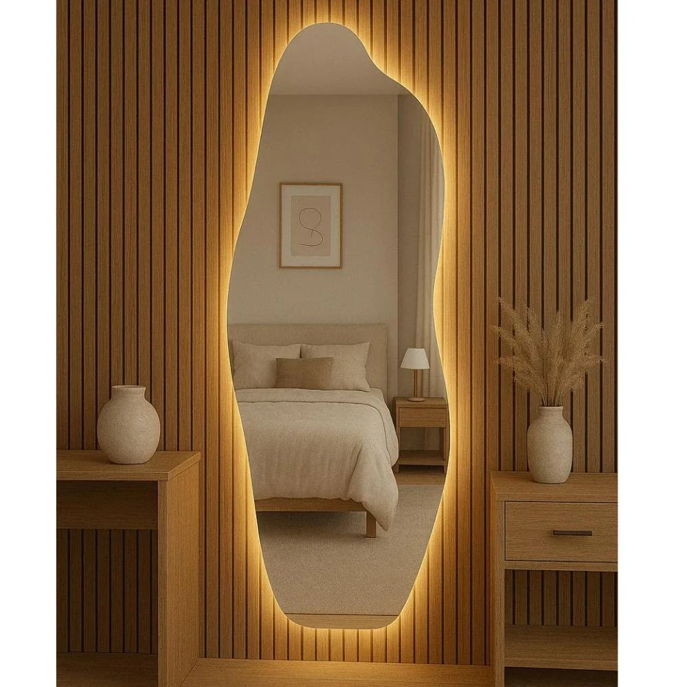Specchio LED organico moderno, decorativo e lussuoso, 160 x 60 cm | OFFERTA