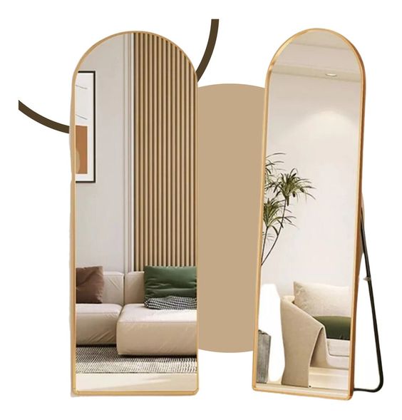 Specchio Pinterest con supporto e cornice dorata – SALDI