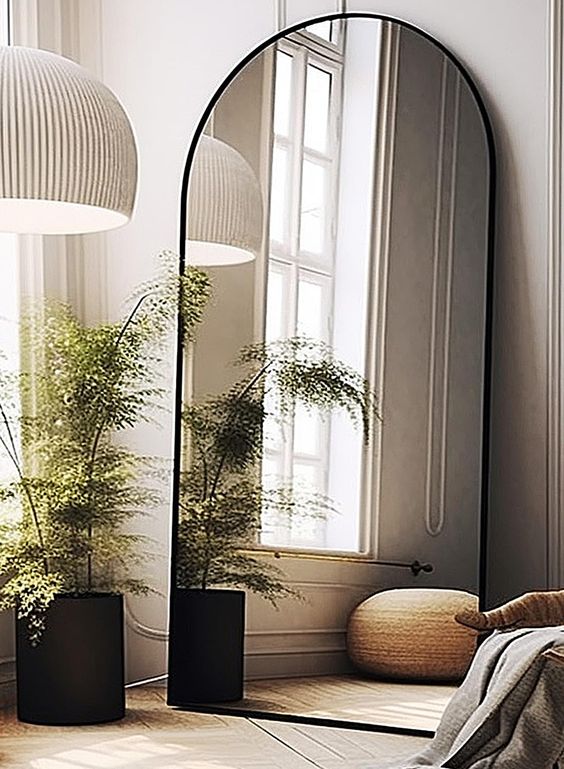 Specchio Pinterest con supporto e cornice dorata – SALDI