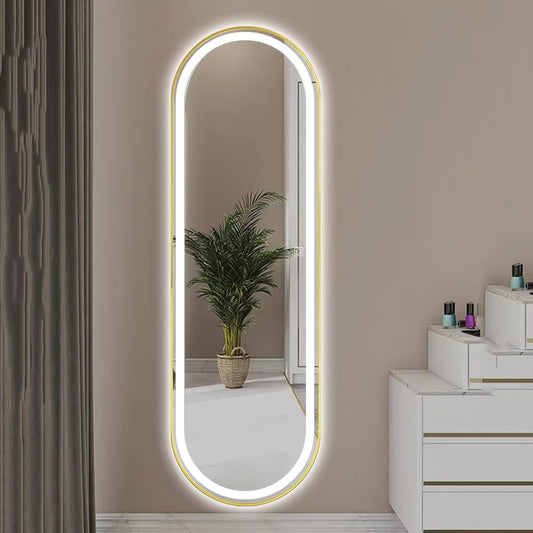 Specchio Pinterest con LED TOUCH ovale – Emery 170x70 cm – Svendita