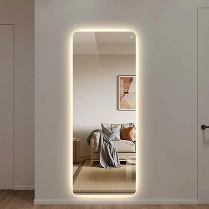 Specchio rettangolare con luce LED – 50x160 cm