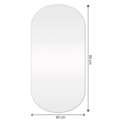 Edizione speciale - Specchio rotondo sottile con LED 80x40cm