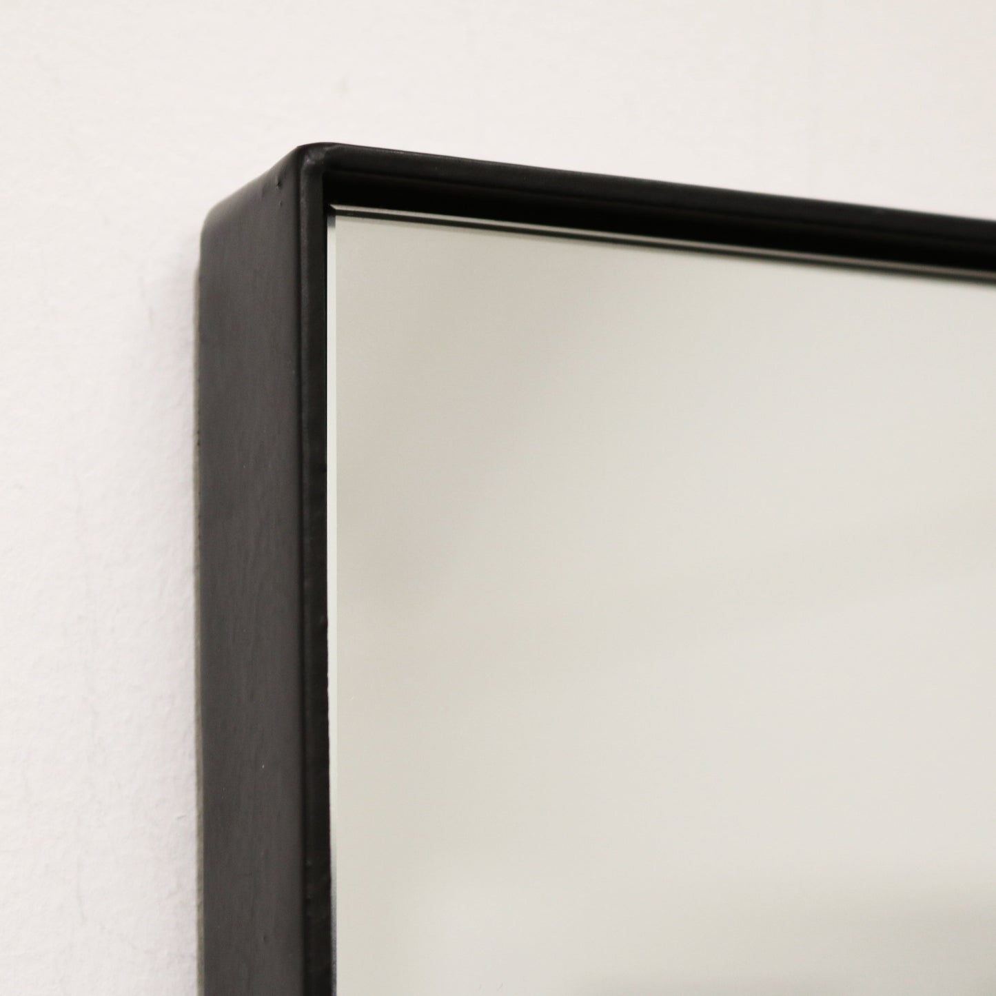 Xavril – Grande specchio a figura intera rettangolare in metallo nero, 179 cm x 80 cm