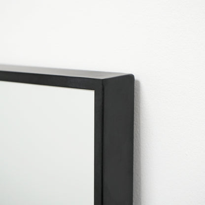 Xavril – Specchio a figura intera nera in metallo, extra grande, 190 cm x 120 cm