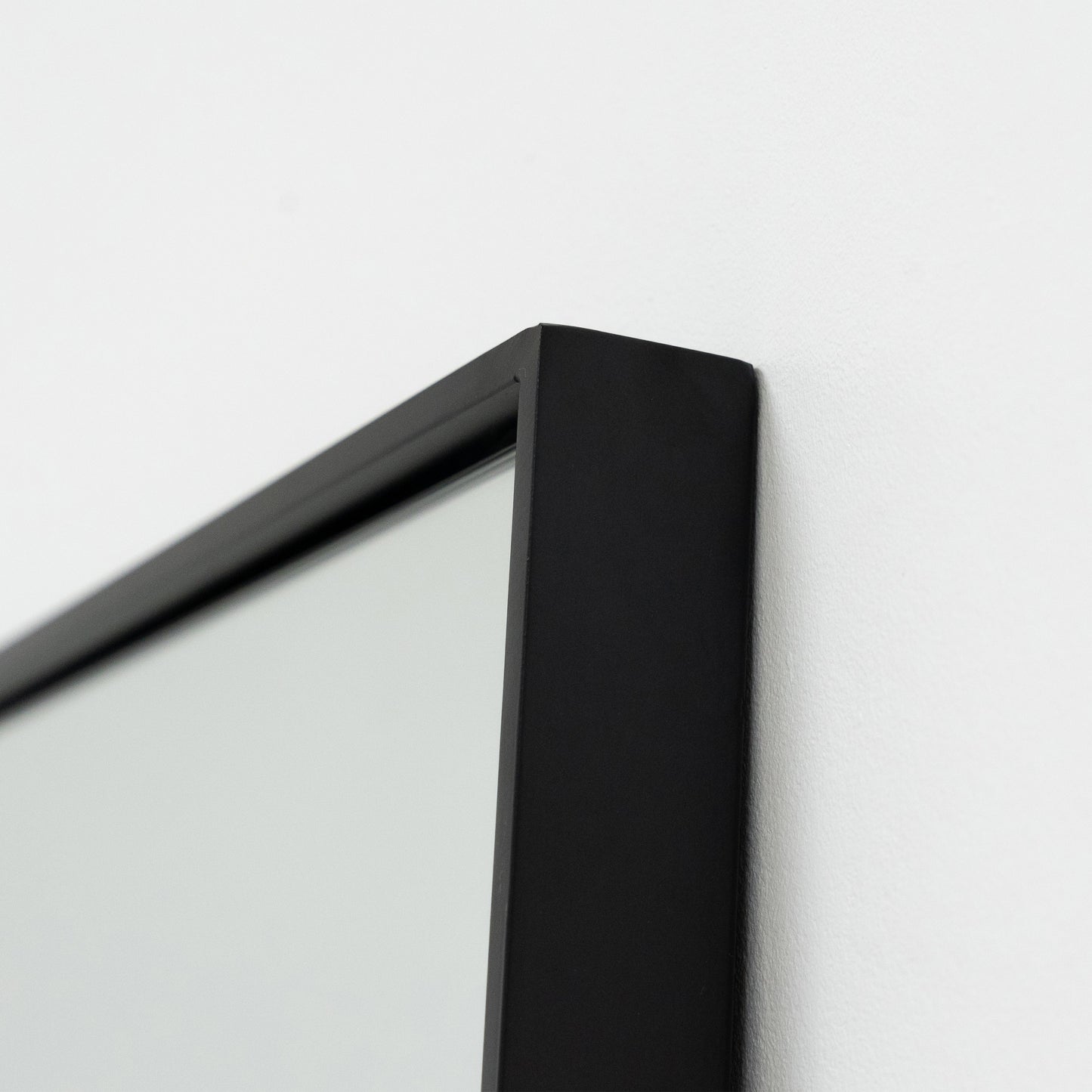 Xavril – Specchio a figura intera in metallo, extra grande, nero, 200 cm x 100 cm