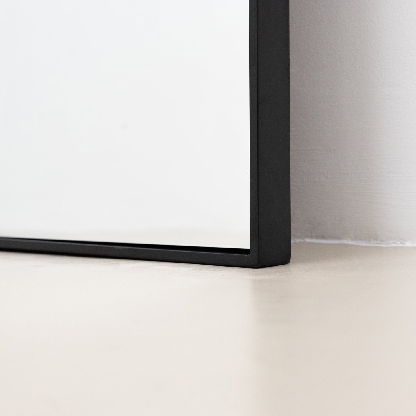 Xavril – Specchio a figura intera in metallo, extra grande, nero, 200 cm x 100 cm