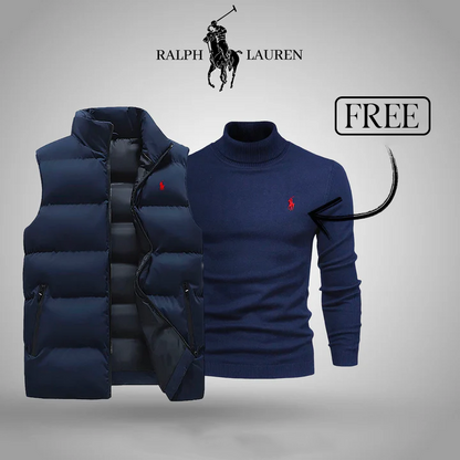 Stylische Weste mit kostenlosem Pullover: Jetzt im Ausverkauf!