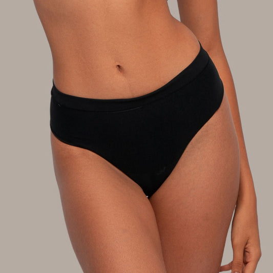 Calcinha Fio Lateral Larga Seamless Essencial - B20