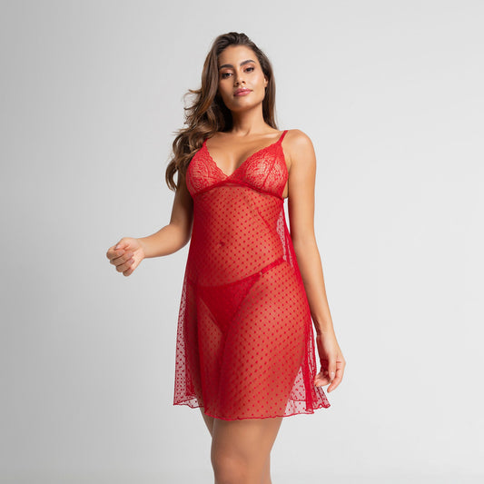 Camisola Mistério Sexy Poá For Love - O25