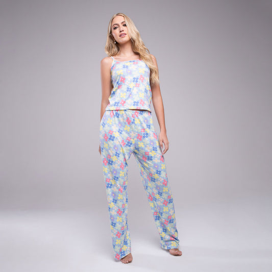 Conjunto Floral de Suede Pijama Sonhos que Abraça