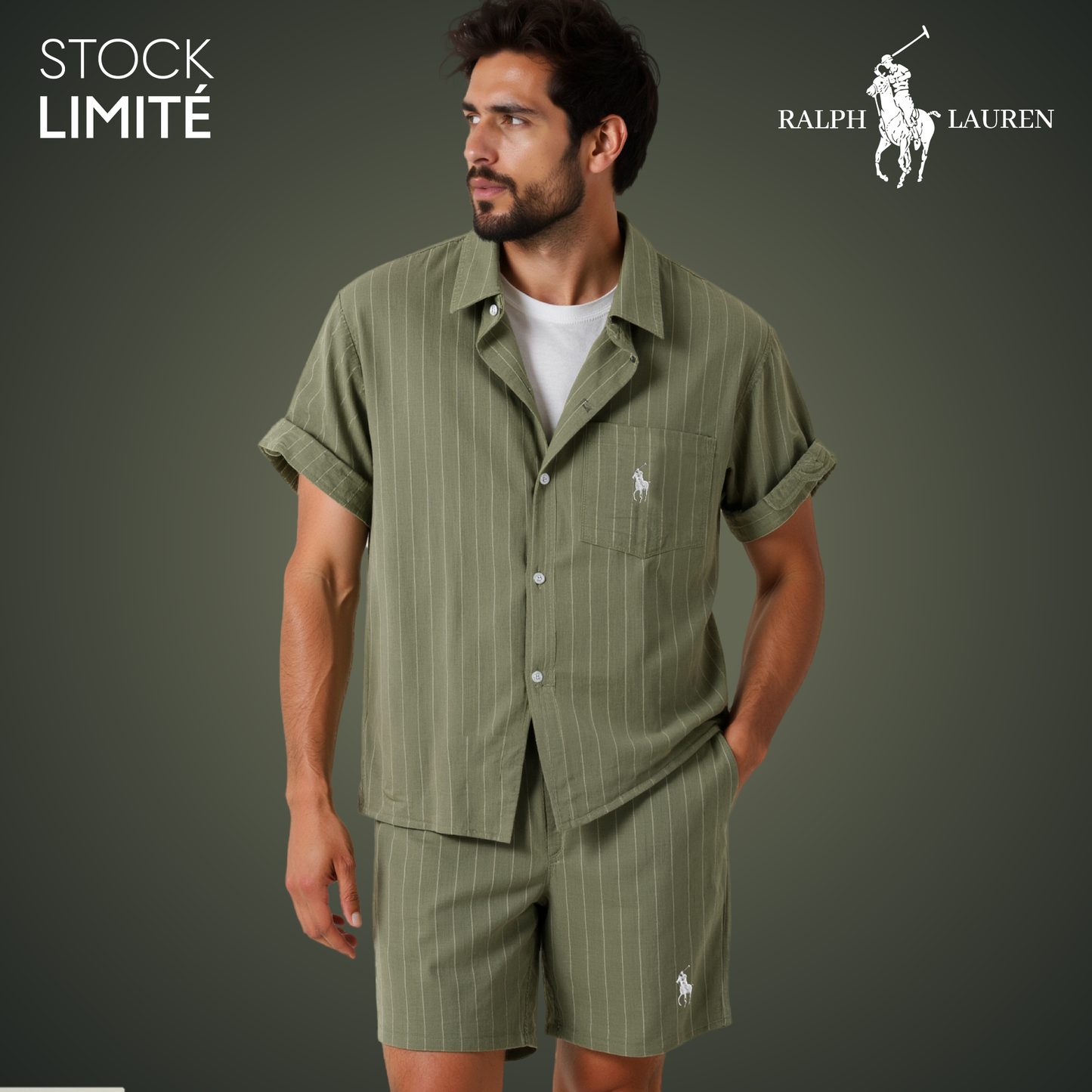 Exklusive Limited Edition: Stilvolles Set aus T-Shirt und Shorts.