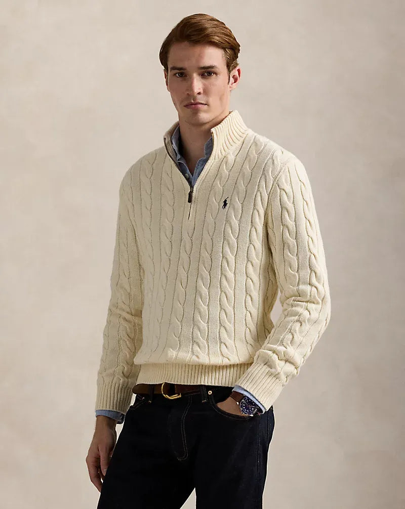 Nur für kurze Zeit: Sichern Sie sich 60 % Rabatt auf den Polo RL Quarter Zip Pullover!