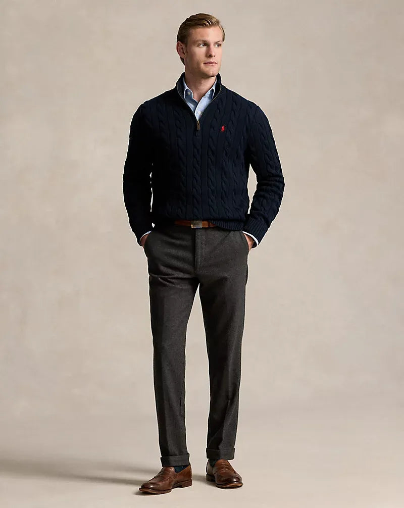Nur für kurze Zeit: Sichern Sie sich 60 % Rabatt auf den Polo RL Quarter Zip Pullover!
