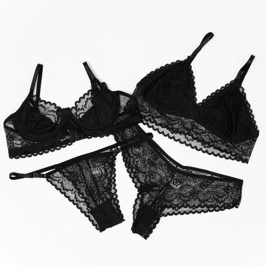 Kit 2 Conjuntos de Lingerie em Renda