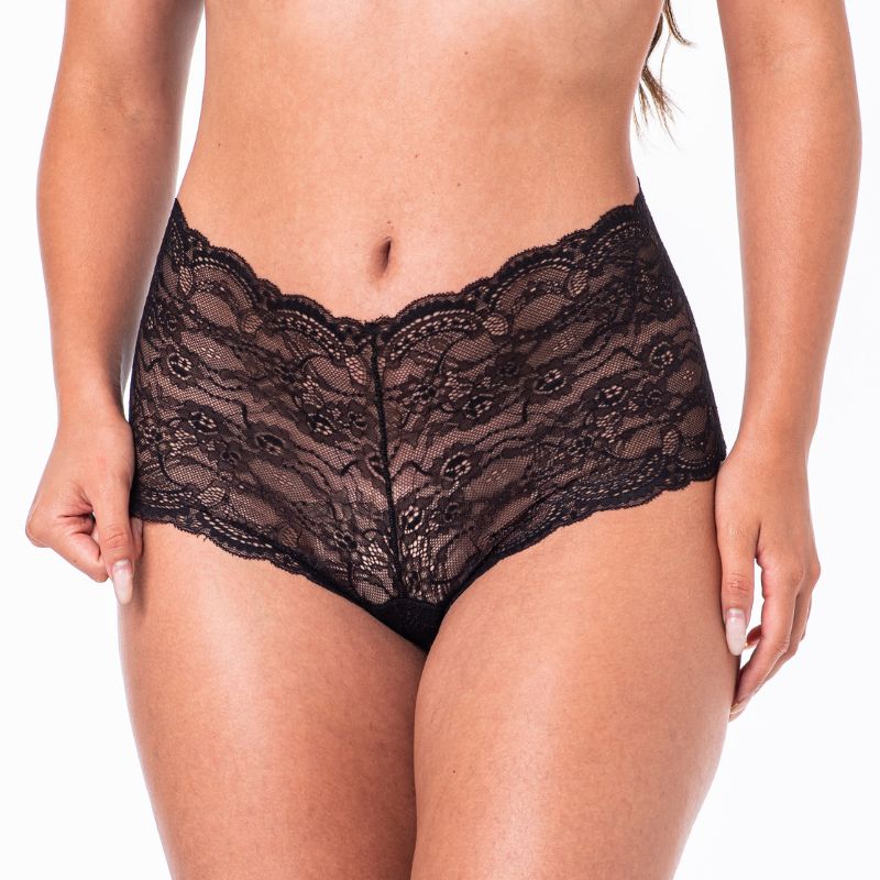 Kit Com 2 Calcinhas Caleçon em Renda