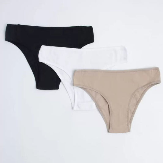 Kit com 3 Calcinhas Básicas Conforto
