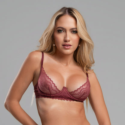 Sutiã Decote Glamour em Renda com Arco - C52