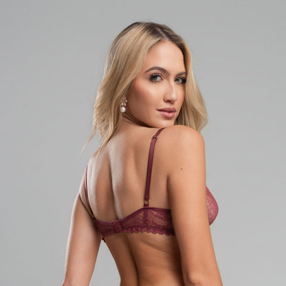 Sutiã Decote Glamour em Renda com Arco - C52
