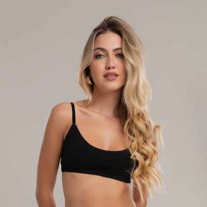 Sutiã Top Sem Bojo em Algodão - Conforto Natural para o Dia a Dia