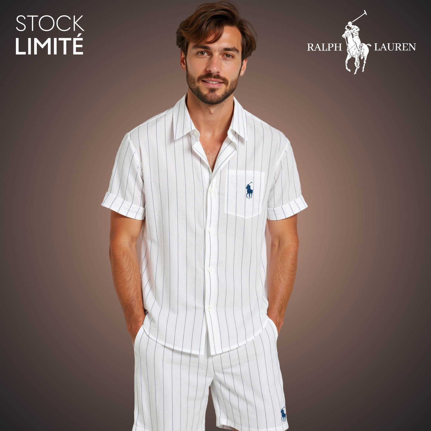 Exklusive Limited Edition: Stilvolles Set aus T-Shirt und Shorts.