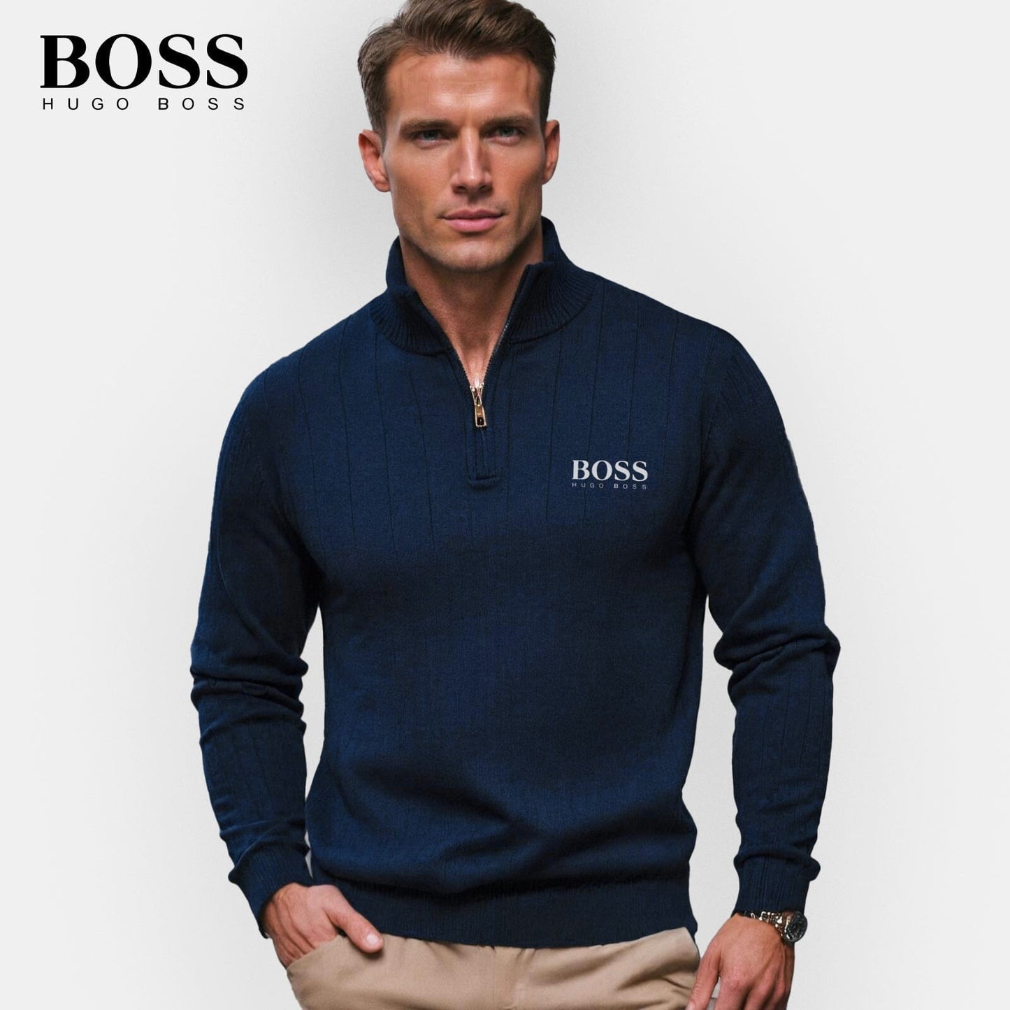 Stylischer Herrenpullover mit Reißverschluss – Jetzt zum Sonderpreis!